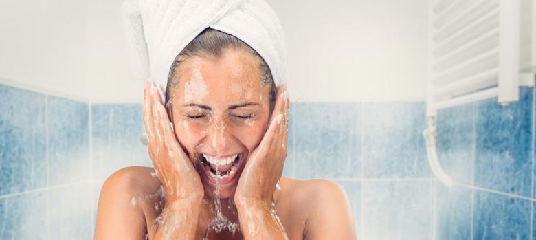 skincare myth - wash your face with hot water