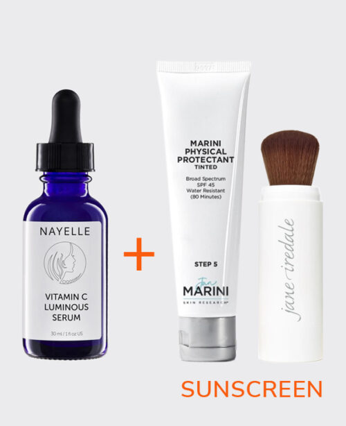 Skin Sun Protection Kit - Vitamin C Serum + Sunscreen